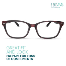 Classic Wooden Texture Men's Reading Glasses | R-784-Red