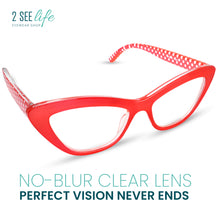 Polka Dots Cat Eye Reading Glasses | R-866