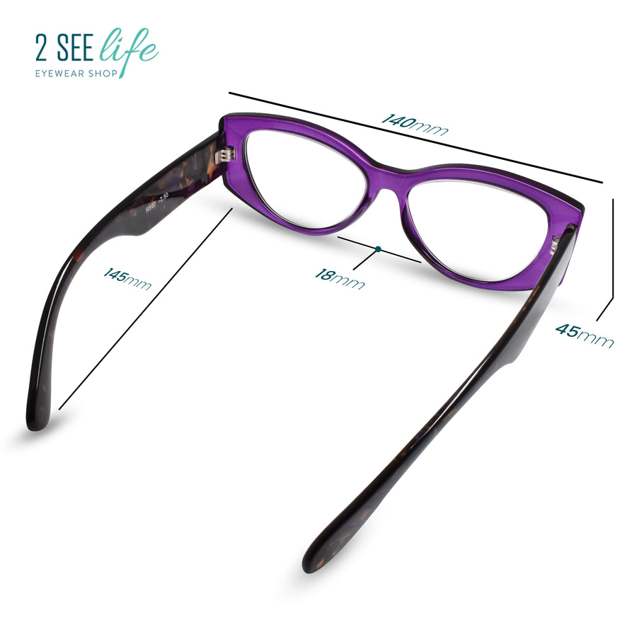 Vogue oversized cat eye reading glasses by 2SeeLife