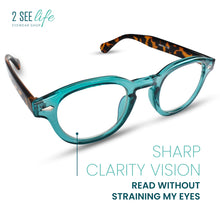 Retro Blue Light Reading Glasses For Women | R-895P