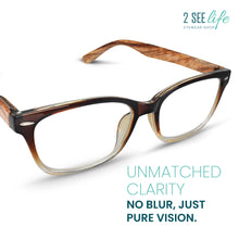 Wood Look Retro Reading Glasses for Men | R-907