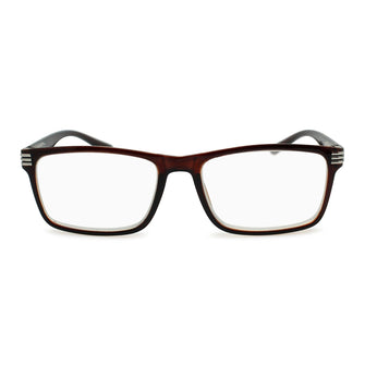 Men's Thick Frame Glasses Square Readers | Fully Magnified Lenses R-604 - 2SeeLife